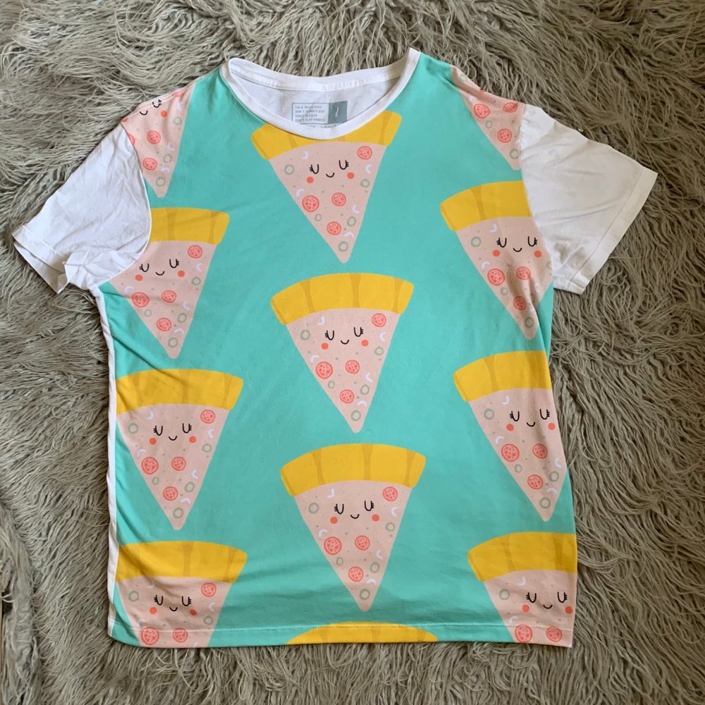 Redbubble Don't Slap Pandas Sz L Smiling Pizza Tee